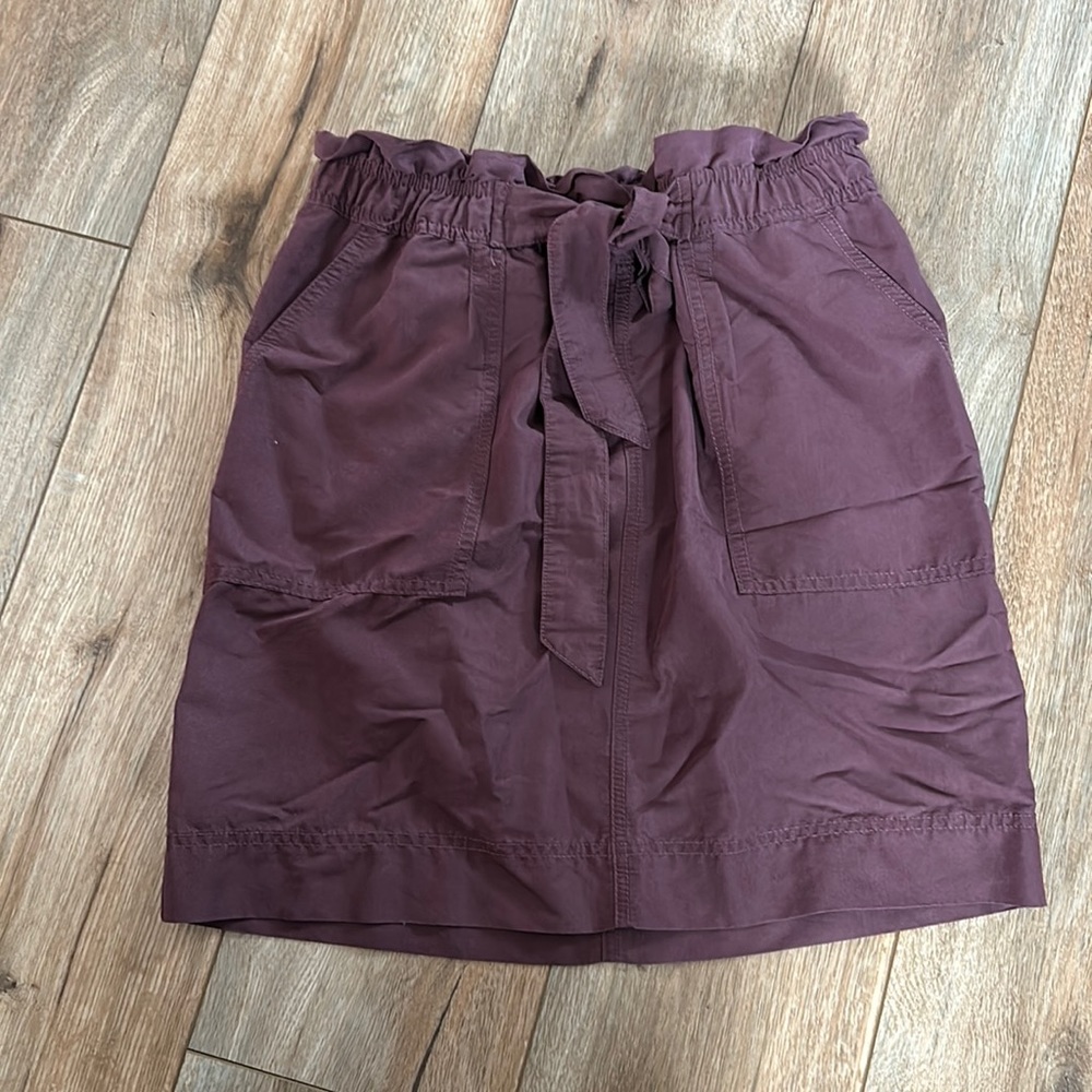 Maroon Skirt with Pockets
